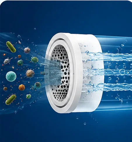 NanoPore filter technology removing microparticles from water